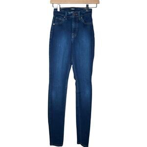 American Bazi dark wash high-rise skinny jeans size 1 B160